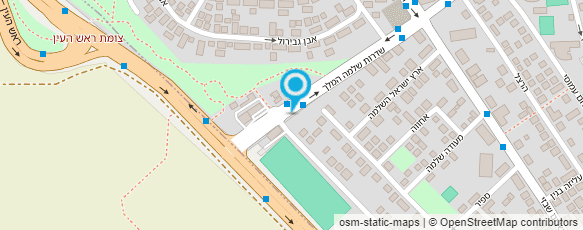 מפת הגעה אל שוק ראש העין