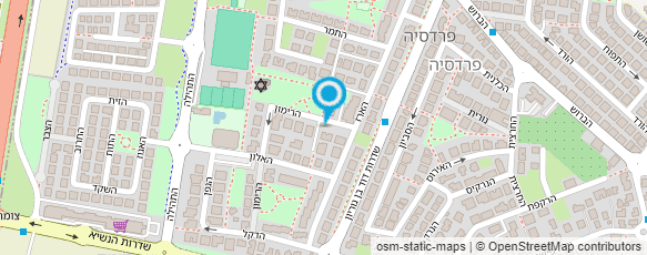 מפת הגעה אל דודו נחום -  שרותי ניהול