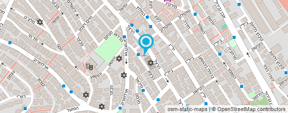 מפת הגעה אל בית הכנסת המרכזי