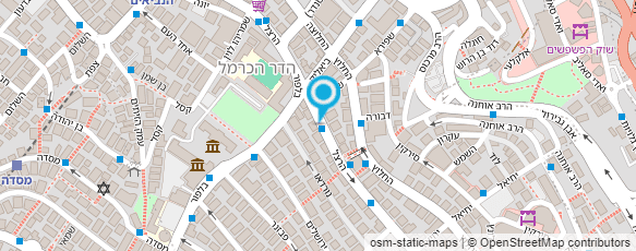 מפת הגעה אל "דקורל וילונות" ברוך שרון