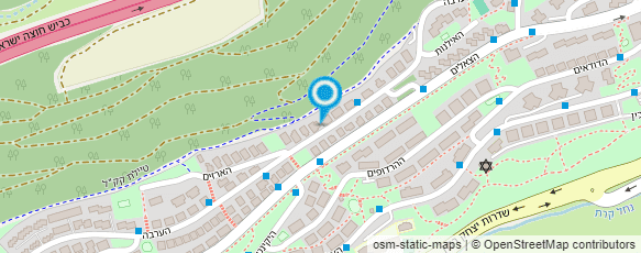 מפת הגעה אל בשביל הירוק