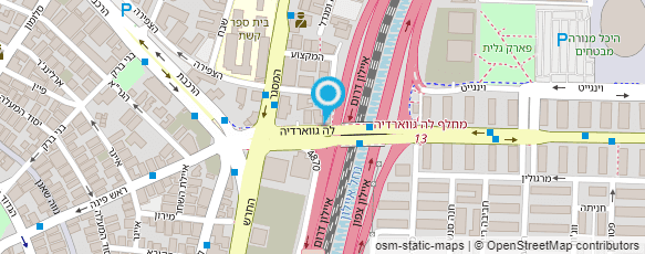 מפת הגעה אל המרכז הישראלי לשיווק