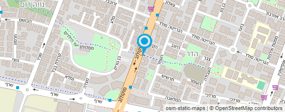 מפת הגעה אל הילה שובל- ד"ר לתזונה