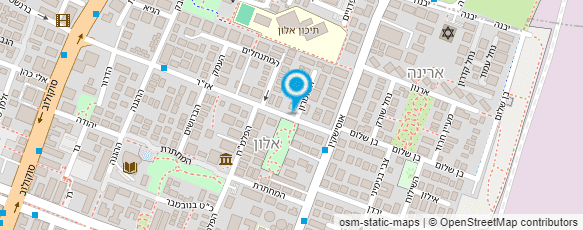 מפת הגעה אל גן עלעלים