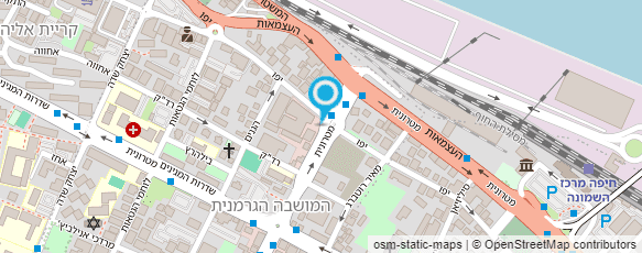 מפת הגעה אל לשכת עורכי הדין בישראל