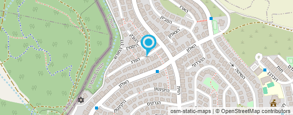 מפת הגעה אל שרותי גינון ופיתוח