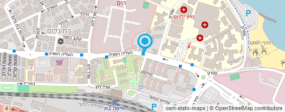 מפת הגעה אל ארגון נכי צה"ל חיפה והצפון