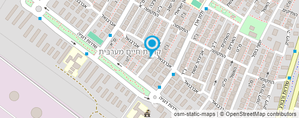 מפת הגעה אל ד"ר צ'רני בנימין