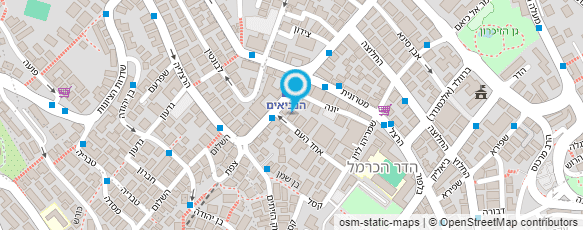 מפת הגעה אל חברה קדישא של העדה היהודית הספרדית חיפה