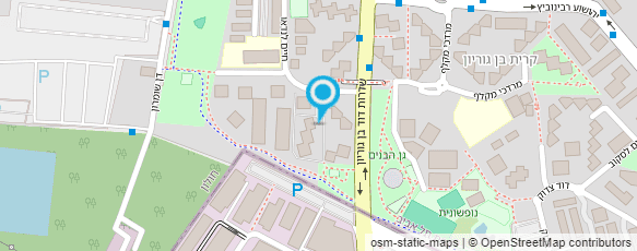 מפת הגעה אל בי"ס בן גוריון