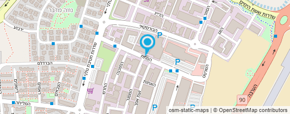 מפת הגעה אל ח. מקור הזכוכית האלומיניום והמראות בע"מ