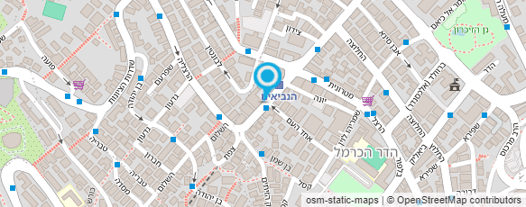 מפת הגעה אל וקסמן מנחם