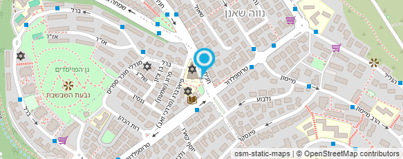 מפת הגעה אל גני ת"ת אור וישועה