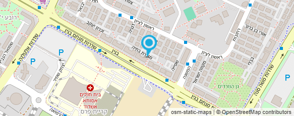 מפת הגעה אל גינון הצומח