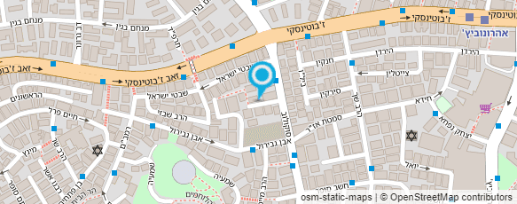 מפת הגעה אל אבן חן גולדשטיין