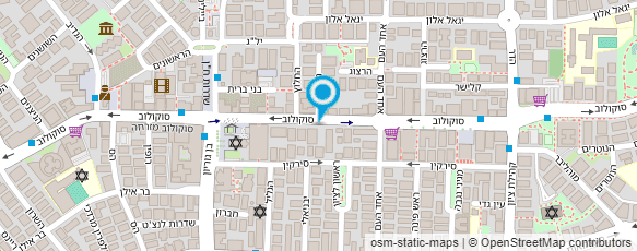 מפת הגעה אל א.ג החברה להתחדשות עירונית בע"מ