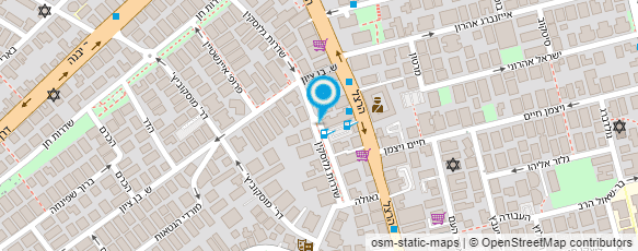 מפת הגעה אל סטודיו יעל