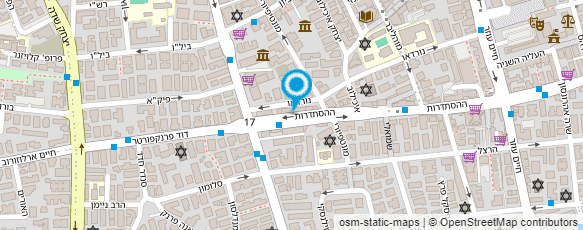 מפת הגעה אל מתפרת אוניברסל לודמילה