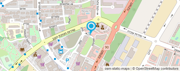 מפת הגעה אל חנות יד שניה - עירית אילת