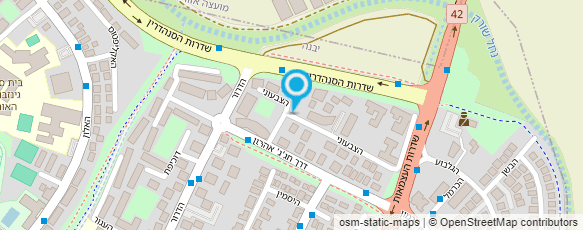 מפת הגעה אל ישיבת משכן חביב