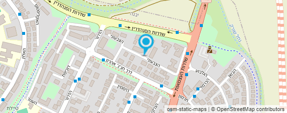 מפת הגעה אל בית הכנסת - שבט אחים