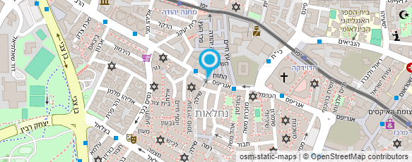 מפת הגעה אל החייט מקסים - הטוב בירושלים