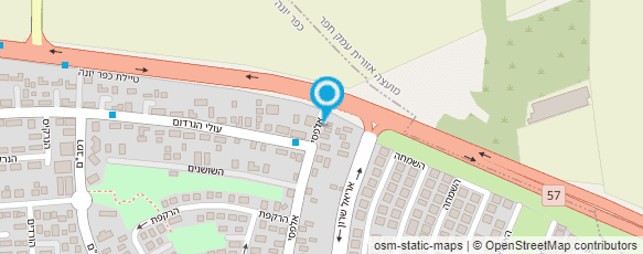 מפת הגעה אל א.ב. יסודות הבנייה - קבלן רשום