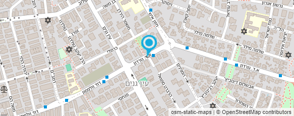 מפת הגעה אל מינימרקט גורדון