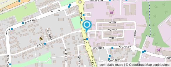 מפת הגעה אל מערב פיתוח ותשתיות כבישים בע"מ