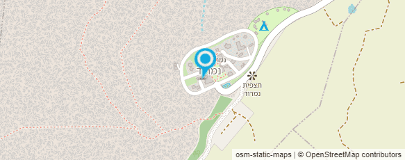 מפת הגעה אל שיא הר - בקתות אירוח