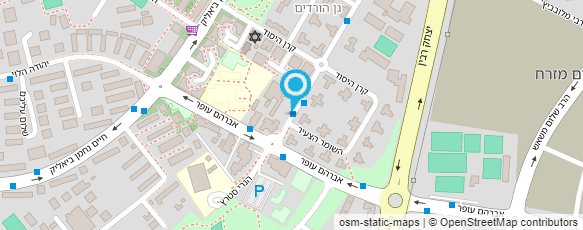 מפת הגעה אל הקונסרבטוריון העירוני אשקלון