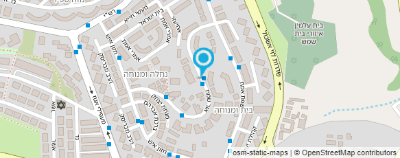 מפת הגעה אל תורת עולם - בית שמש