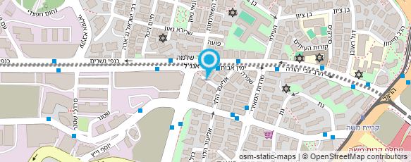 מפת הגעה אל האגודה להתנדבות - שרות לאומי