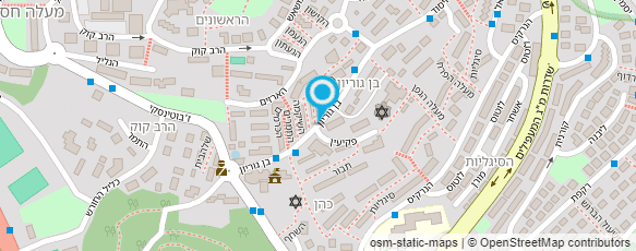 מפת הגעה אל פיצוציית בן גוריון