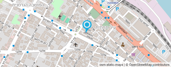 מפת הגעה אל ציון שירותים