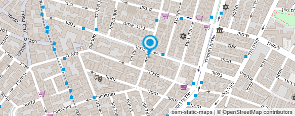 מפת הגעה אל פושפין - המכינה לאומנות ועיצוב