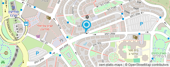 מפת הגעה אל אבישי שליחויות במודיעין