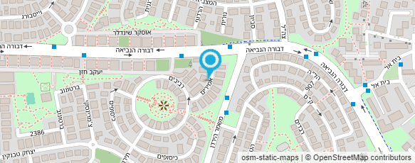 מפת הגעה אל מיכל פאר -  לשכה לשרטוט ממוחשב