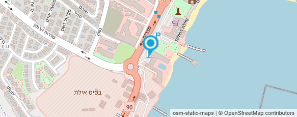 מפת הגעה אל סייבקס מרידיאן אילת