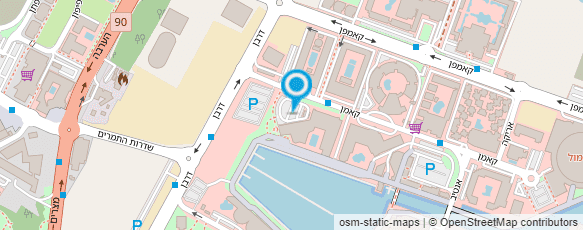 מפת הגעה אל סייבקס מג'יק פאלאס אילת