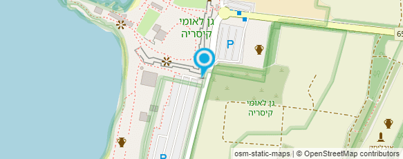 מפת הגעה אל נמל קיסריה