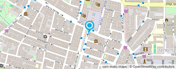 מפת הגעה אל לאופמן ערן