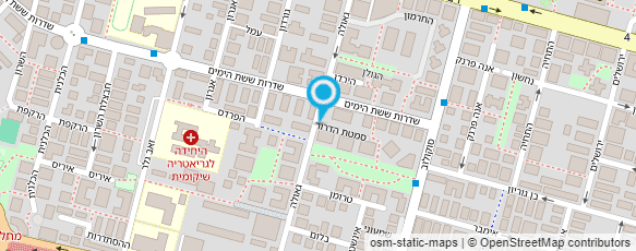 מפת הגעה אל פדיקור רפואי - אופירה דטמר
