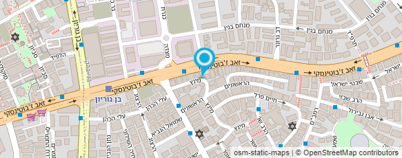 מפת הגעה אל י.ח.ד כלים לענף הקייטרינג