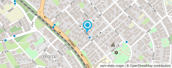 מפת הגעה אל גניה - בוטיק מעצבים