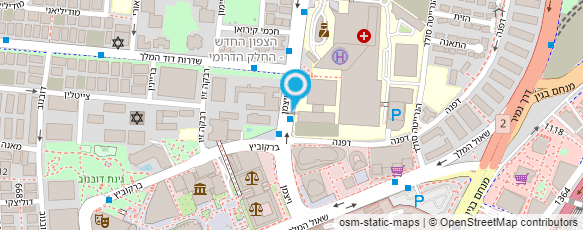 מפת הגעה אל בי"ח ליס נשים-היחידה לאולטרסאונד נשים ומיילדות