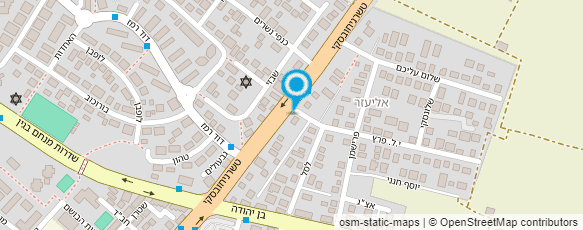 מפת הגעה אל גן סנאי