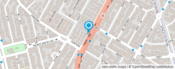 מפת הגעה אל ד"ר צדוק יעקב