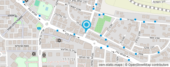 מפת הגעה אל אהרון - חן