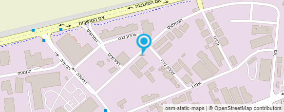 מפת הגעה אל גלוטן פרי - חנות אינטרנט